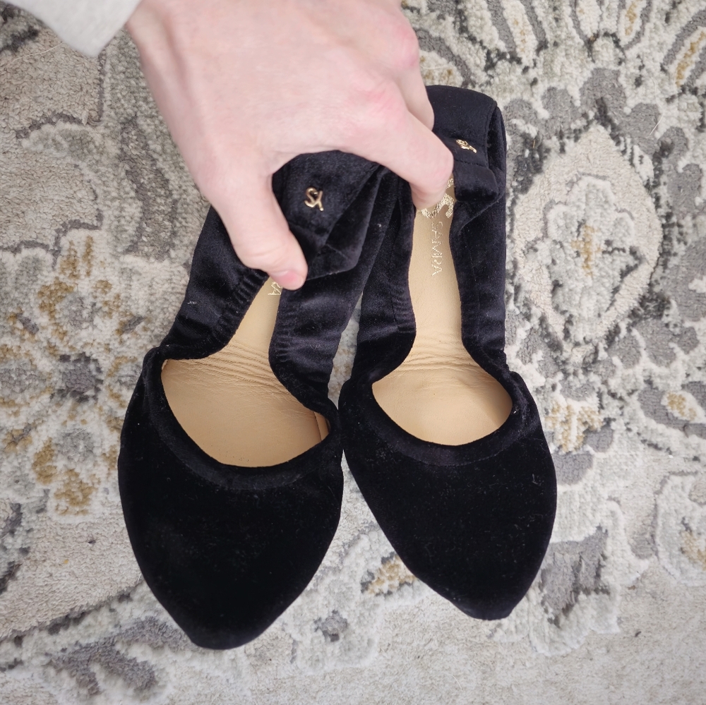 Yosi Samra Velvet Flats